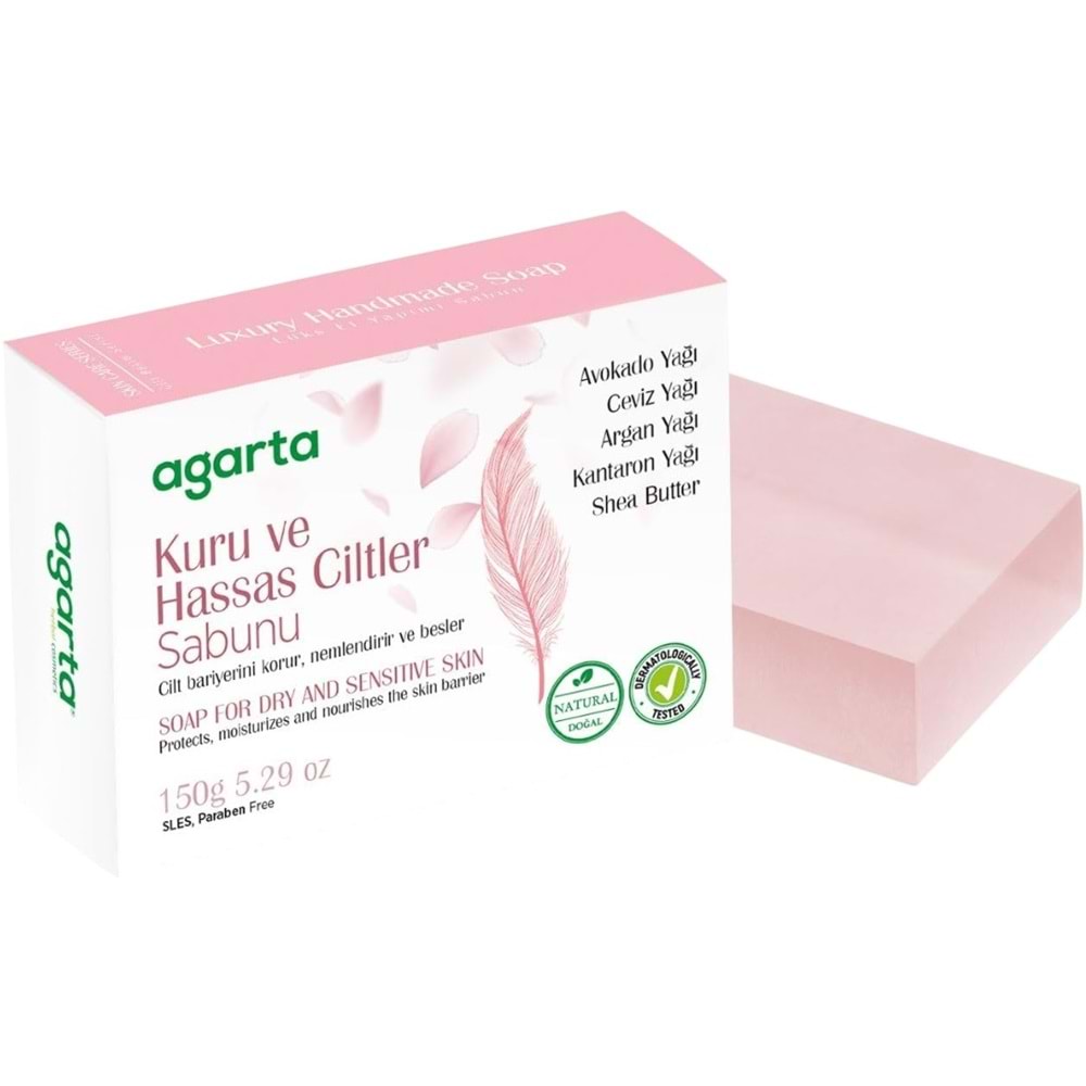 Agarta El Yapımı Doğal Sabun 150GR Kuru ve Hassas Ciltler (5 Li Set)