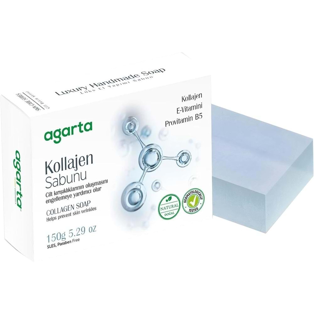 Agarta El Yapımı Doğal Sabun 150GR Kollajen (12 Li Set)