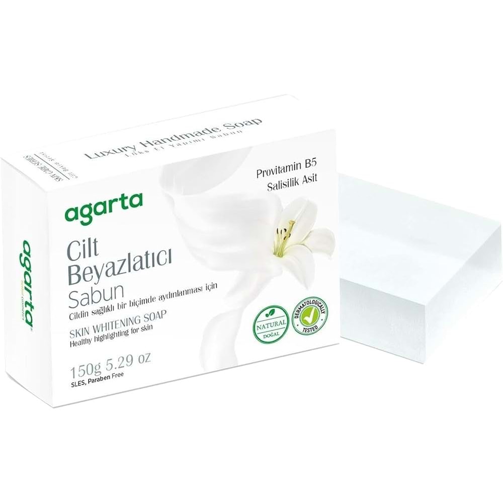 Agarta El Yapımı Doğal Sabun 150GR Cilt Beyazlatıcı (6 Lı Set)