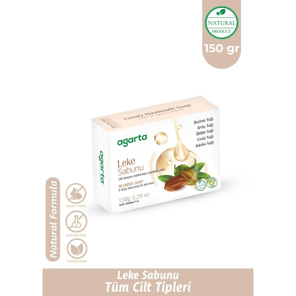 Agarta El Yapımı Doğal Sabun 150GR Leke (9 Lu Set)