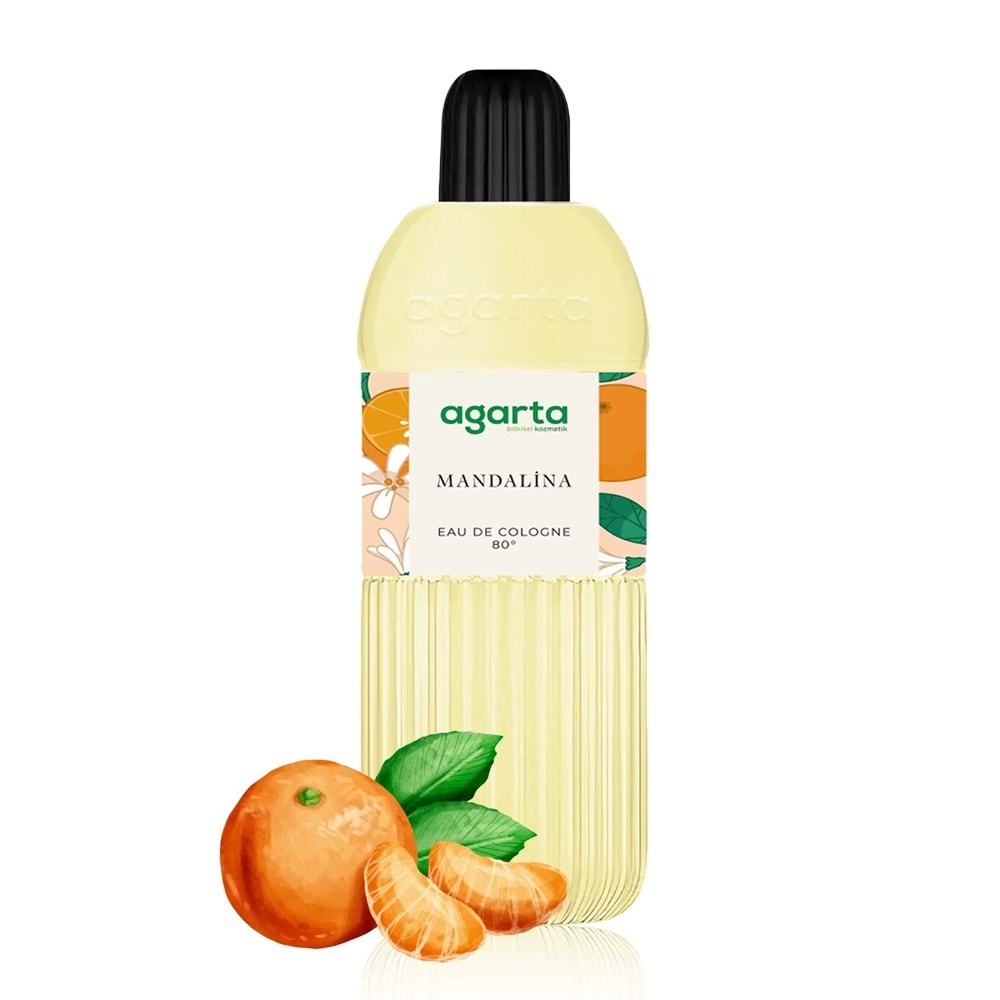 Agarta Kolonya 400 ML Mandalina 80 Derece Pet Şişe (6 Lı Set)