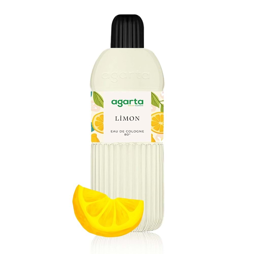 Agarta Kolonya 400 ML Limon 80 Derece Pet Şişe (2 Li Set)