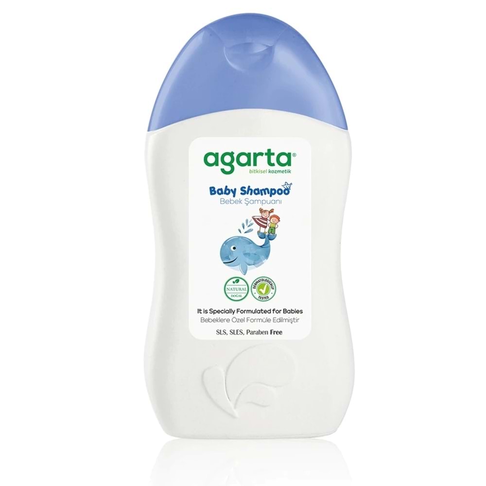 Agarta Doğal Erkek Bebek Çocuk Şampuanı Saç ve Vücut 400 ML (6 Lı Set)