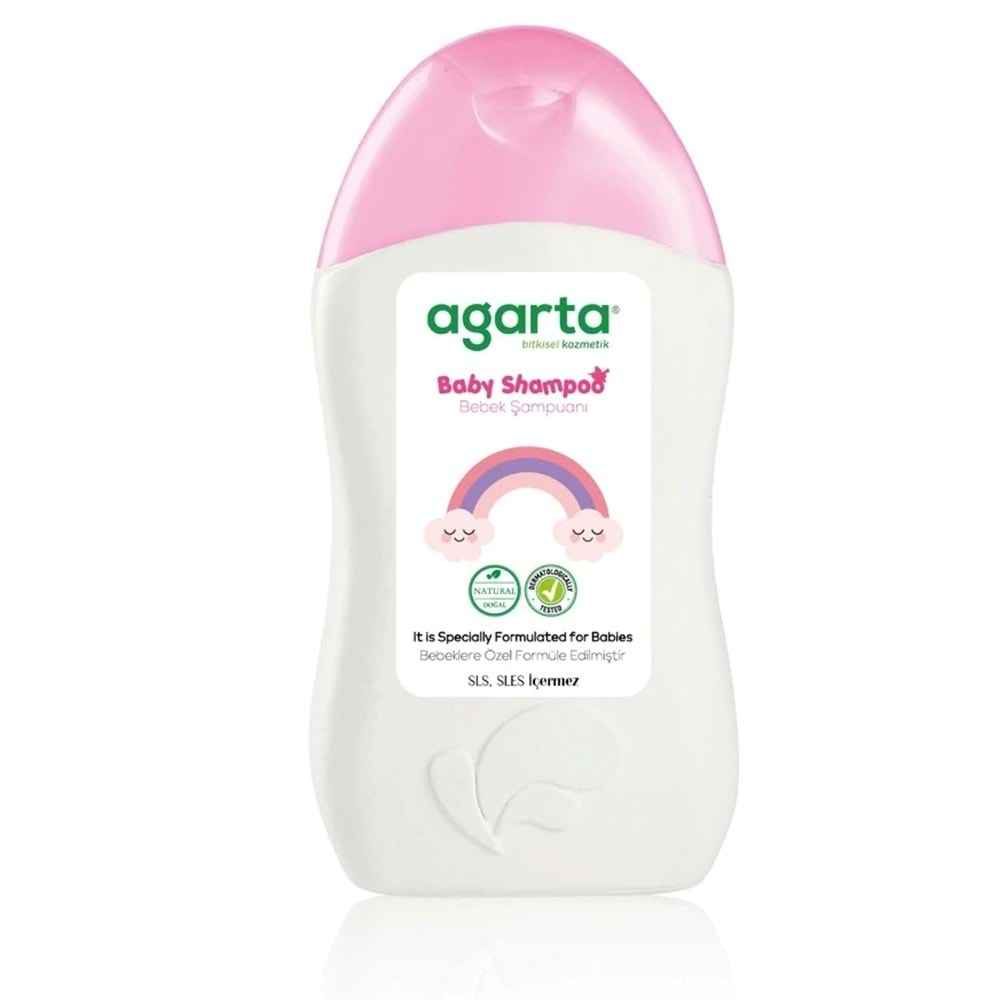Agarta Doğal Kız Bebek Çocuk Şampuanı Saç ve Vücut 400 ML (5 Li Set)