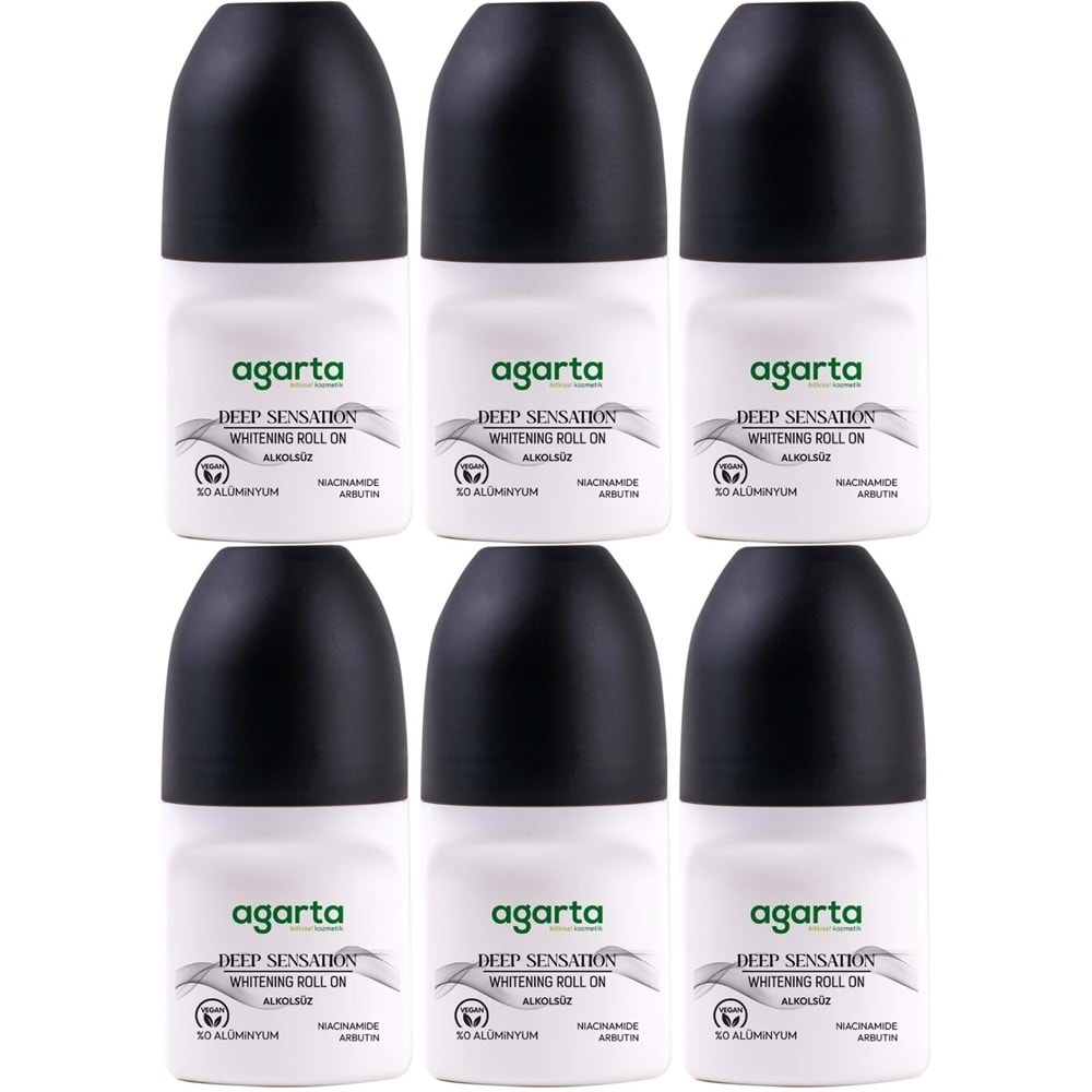 Agarta Roll-On Erkek 50 ML Patchoulı Deep Sensatıon (24 Saat Etkili Ter Kokusu Önleyici) (6 Lı Set)