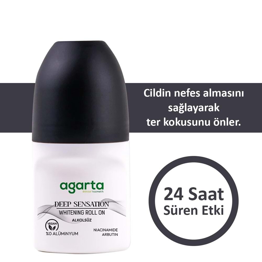 Agarta Roll-On Kadın 50 ML (Fresh Flower-Lycıa-Patchoulı Deep-Sensatıon-Natural) (5 Li Karma Set)