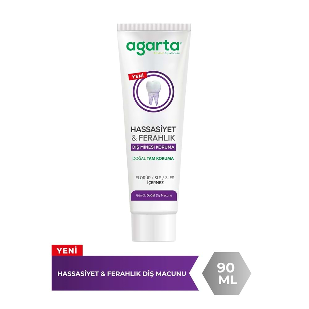Agarta Doğal Tam koruma Diş Macunu 90 ML Hassasiyet & Ferahlık (6 Lı Set)