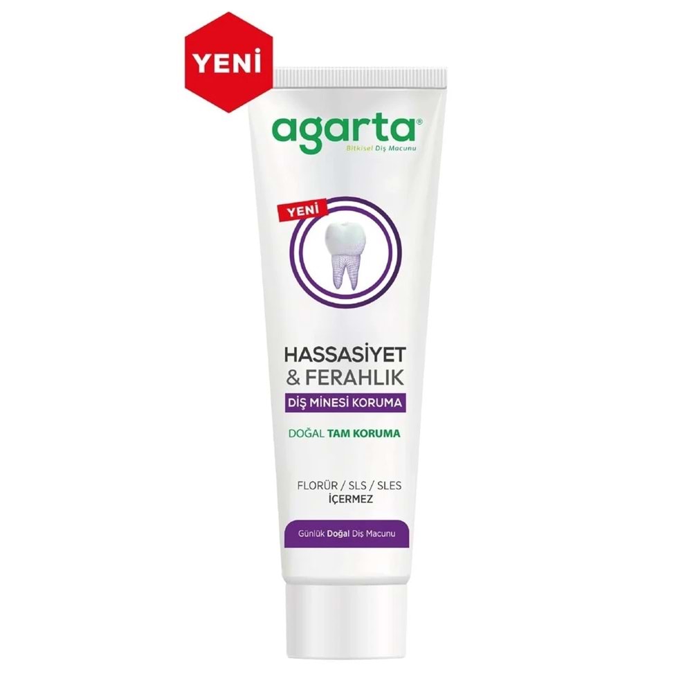 Agarta Doğal Tam koruma Diş Macunu 90 ML Hassasiyet & Ferahlık (9 Lu Set)