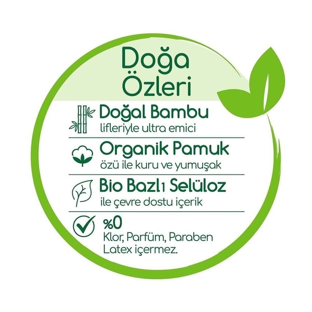 Bebem Bebek Bezi Natural 2 Beden 3-6 KG Mini 204 Adet Aylık Fırsat Pk