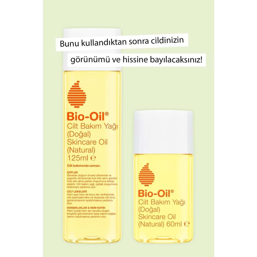 Bio-Oil %100 Natural Çatlak & Leke Karşıtı Nemlendirici Doğal Cilt Bakım Yağı 125ML (3 Lü Set)