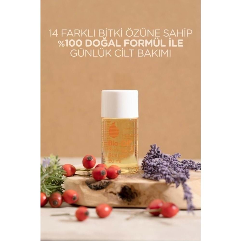 Bio-Oil %100 Natural Çatlak Karşıtı & Leke Karşıtı Nemlendirici Doğal Cilt Bakım Yağı 60ML (5Li Set)