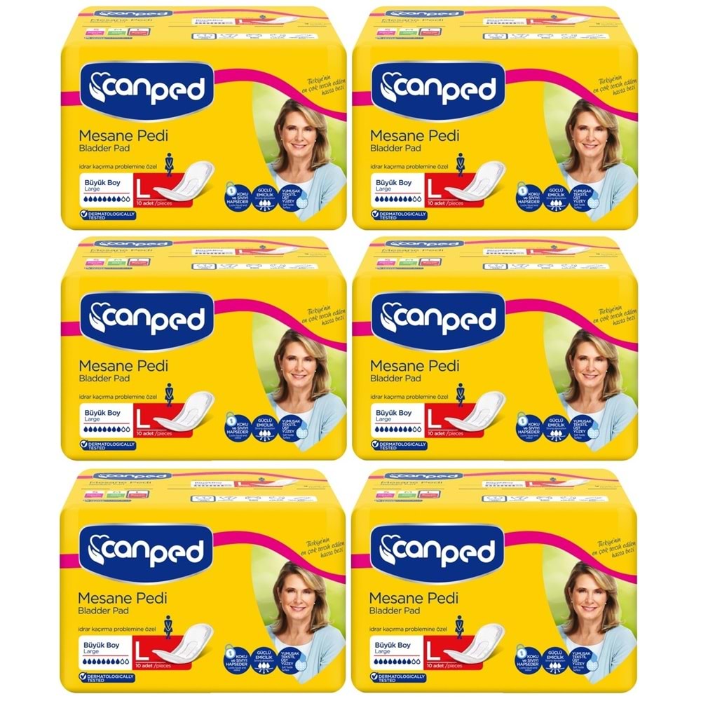 Canped Mesane Pedi Klasik L - Large - Büyük Boy 60 Adet