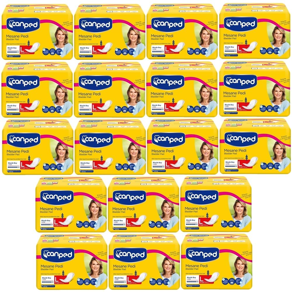 Canped Mesane Pedi Klasik L - Large - Büyük Boy 180 Adet