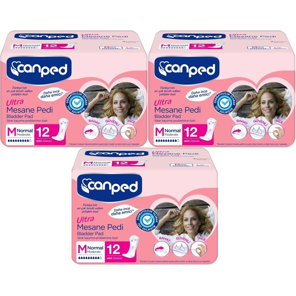 Canped Mesane Pedi Ultra M - Medium - Orta 36 Adet (3PK*12)