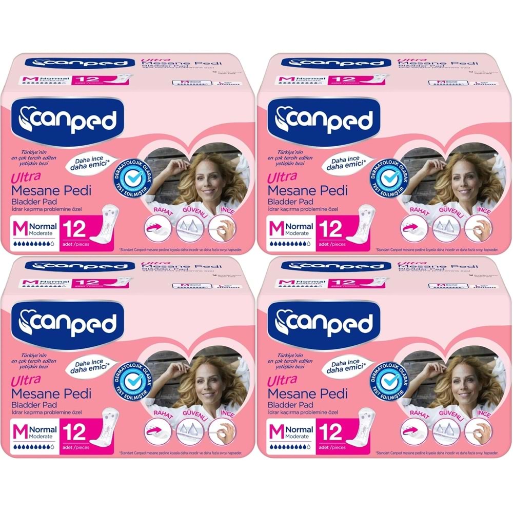 Canped Mesane Pedi Ultra M - Medium - Orta 48 Adet (4PK*12)