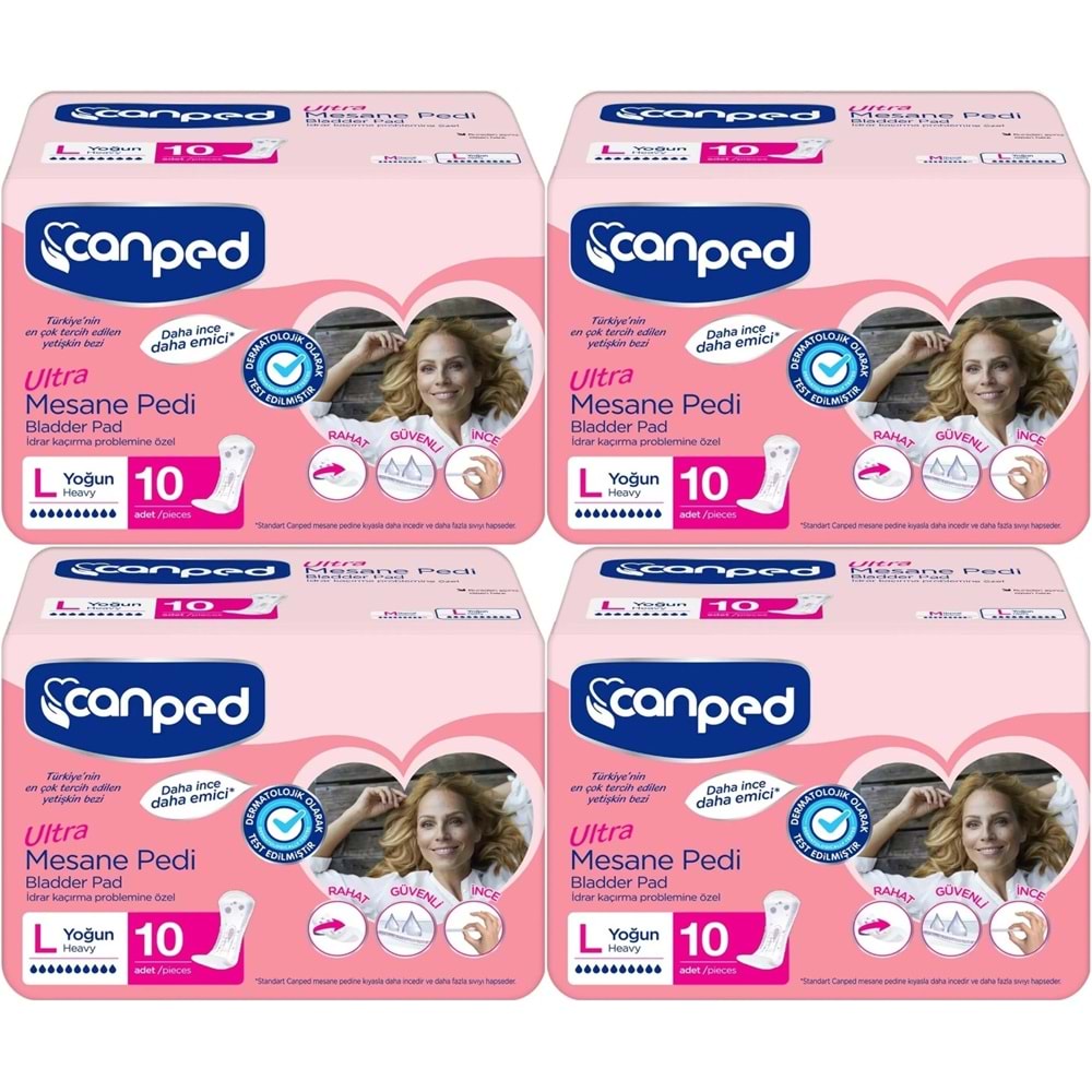 Canped Mesane Pedi Ultra L - Large - Büyük - Yoğun 40 Adet (4PK*10)
