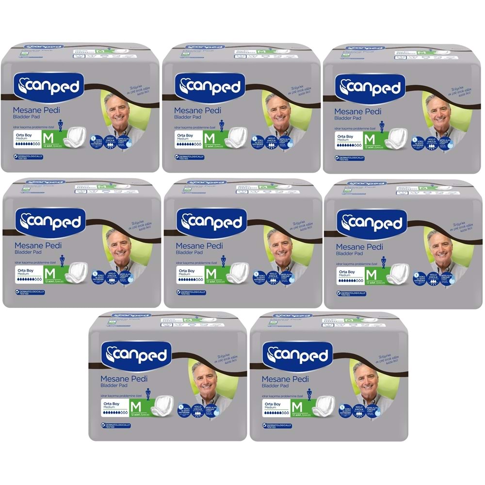 Canped Mesane Pedi Klasik Erkek M - Orta 96 Adet (8PK*12)