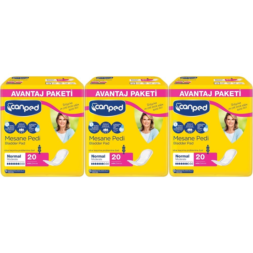 Canped Mesane Pedi Avantaj Pk Klasik M-Orta Boy Normal 60 Adet