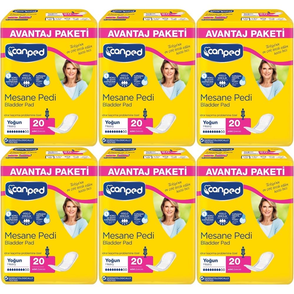 Canped Mesane Pedi Avantaj Pk Klasik L-Büyük Boy Yoğun 120 Adet