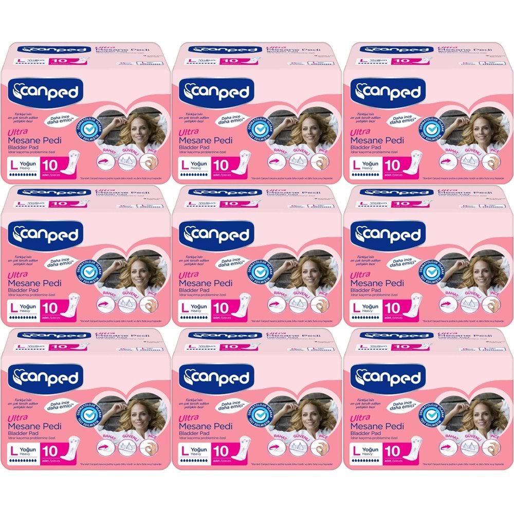 Canped Mesane Pedi Ultra L - Large - Büyük - Yoğun 90 Adet (9PK*10)