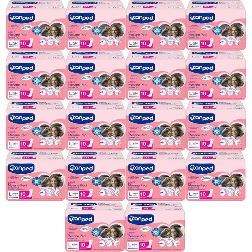 Canped Mesane Pedi Ultra L - Large - Büyük - Yoğun 180 Adet (18PK*10)