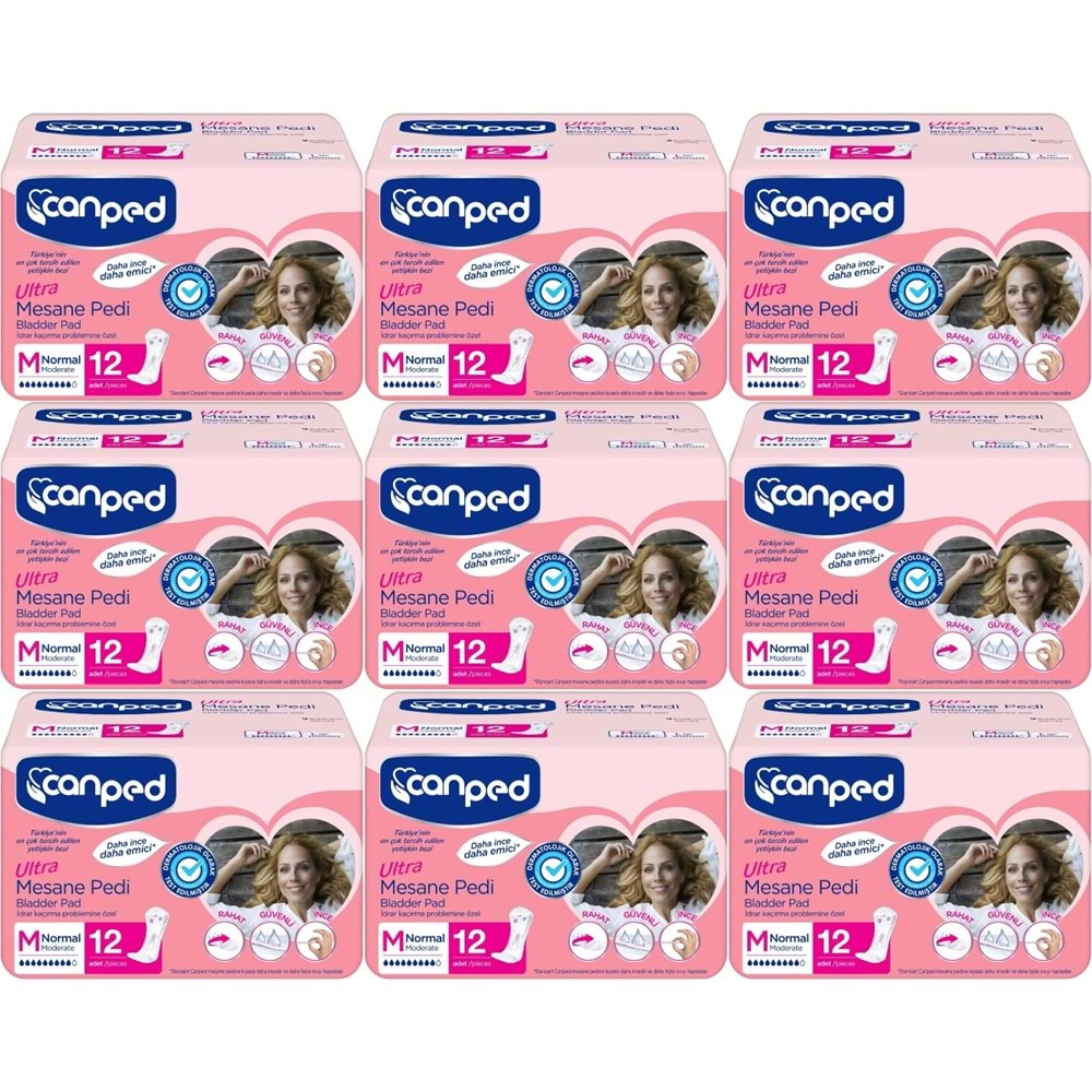 Canped Mesane Pedi Ultra M - Medium - Orta 108 Adet (9PK*12)
