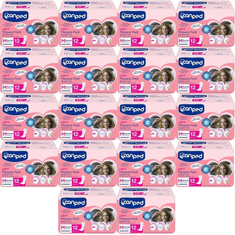 Canped Mesane Pedi Ultra M - Medium - Orta 216 Adet (18PK*12)