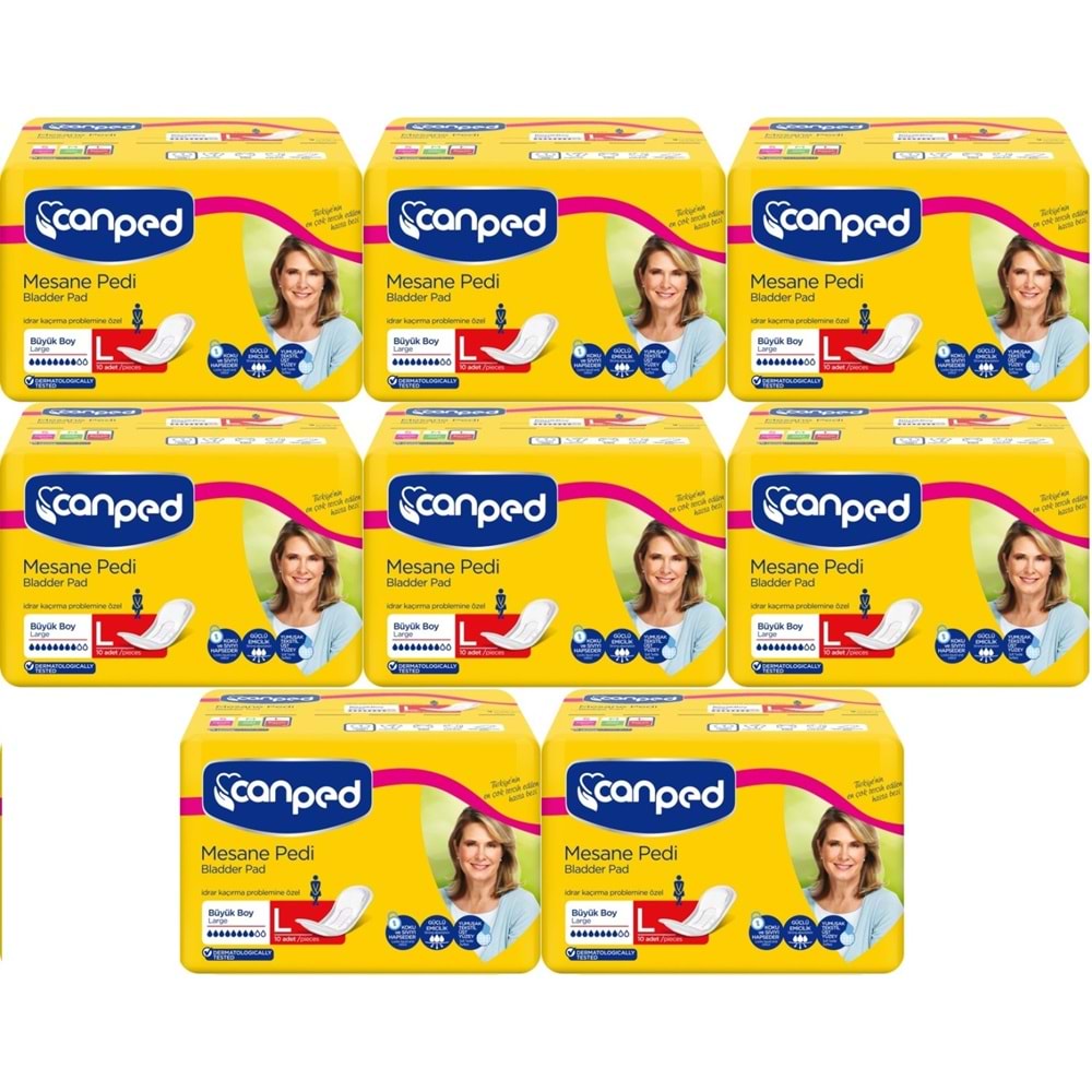 Canped Mesane Pedi Klasik L - Large - Büyük Boy 80 Adet