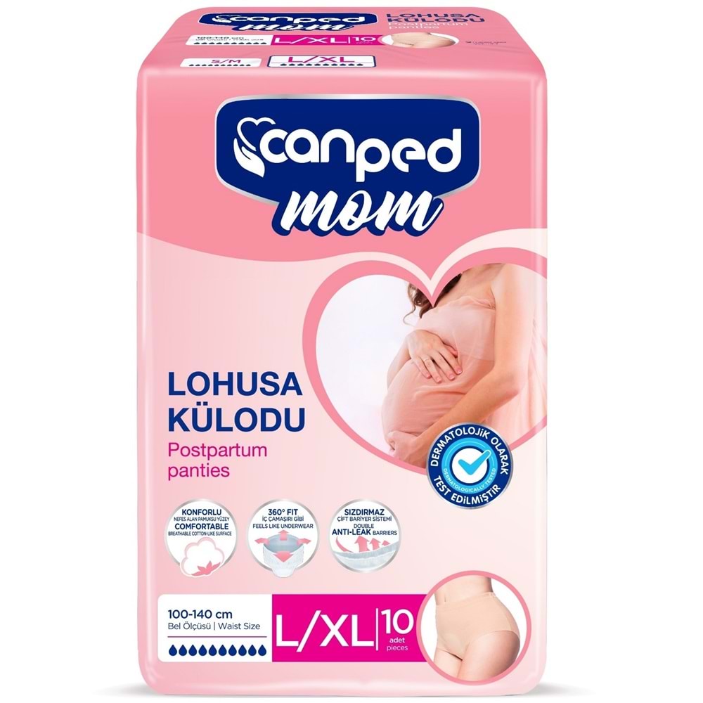 Canped Mom Lohusa Külodu - Külot Bez L - Large - Büyük / XL - Extra Large - 50 Adet (5PK*10)