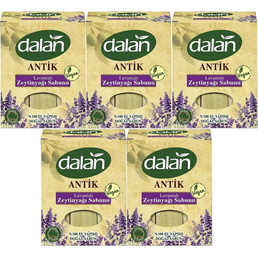 Dalan Antik Defneli Zeytinyağı Sabunu 900GR Lavantalı (5 Li Set)