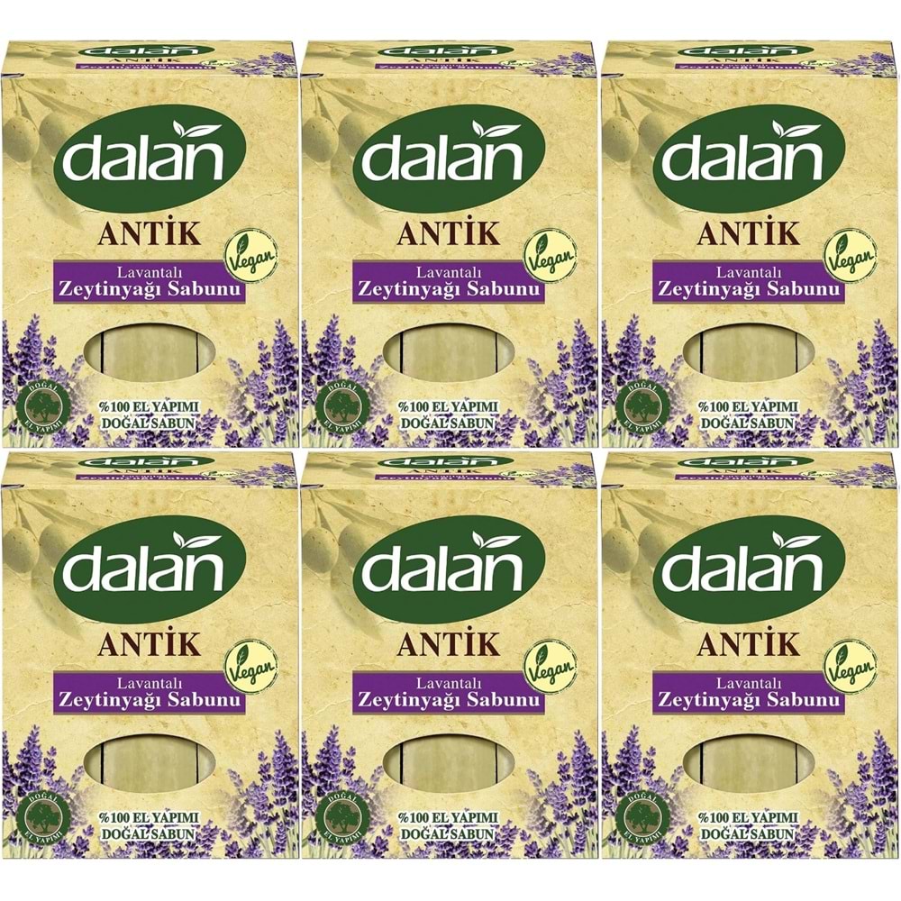 Dalan Antik Defneli Zeytinyağı Sabunu 900GR Lavantalı (6 Lı Set)