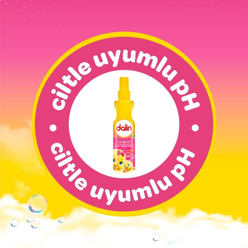 Dalin Kolay Saç Tarama Spreyi 200ML Badem Özlü (9 Lu Set)