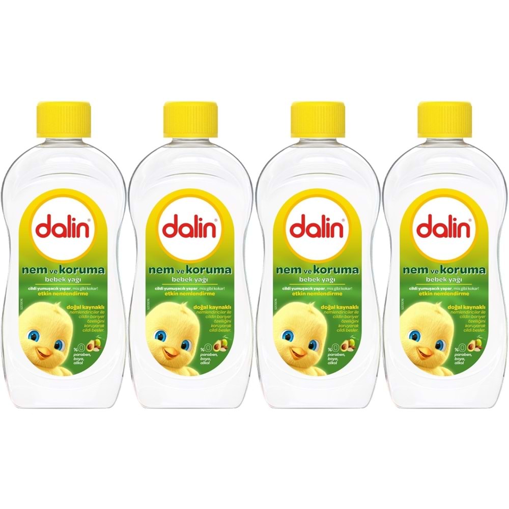 Dalin Bebek Yağı 300ML Nem ve Koruma (Avokado) (4 Lü Set)