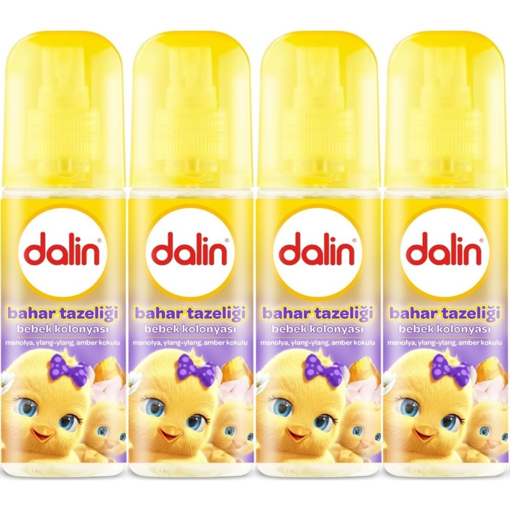 Dalin Bebek Kolonyası 150ML Bahar Tazeliği (Manolya-Ylang,Ylang-Amber Kokulu) (4 Lü Set)