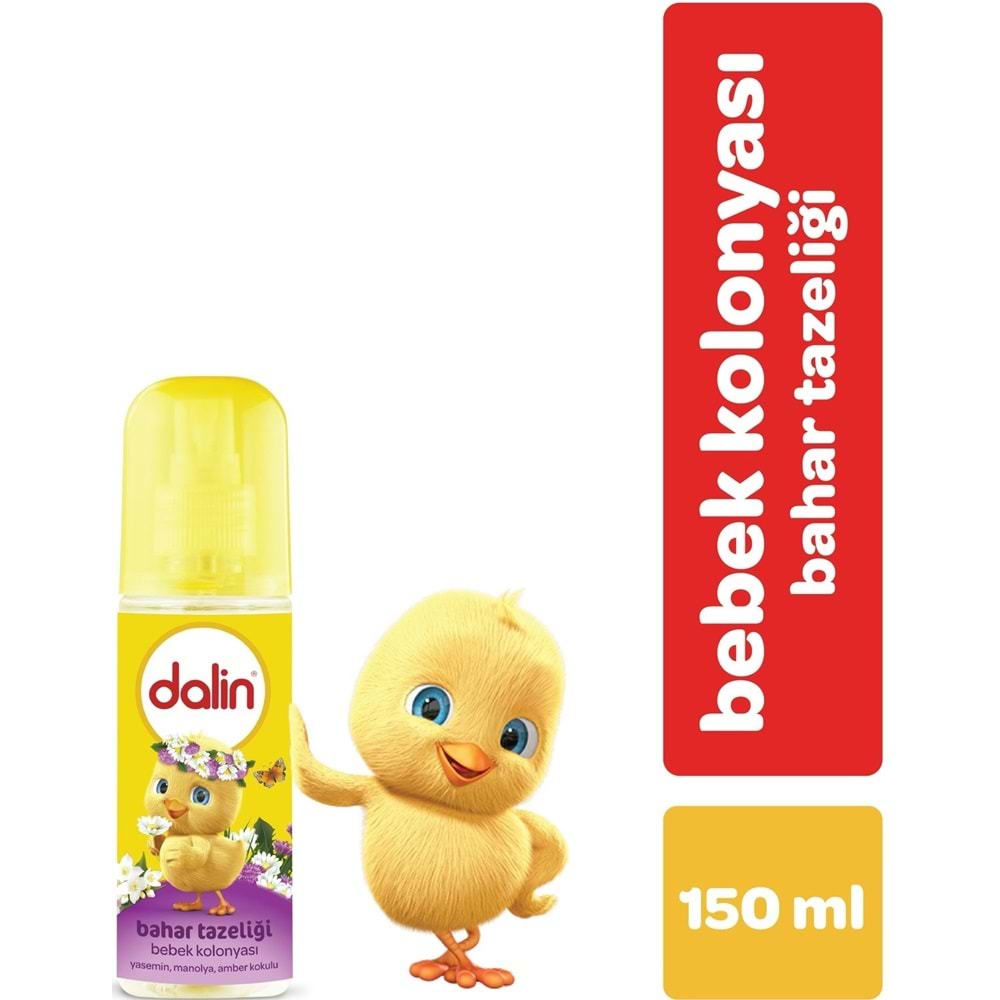 Dalin Bebek Kolonyası 150ML (Bıcı Bıcı-Orman-Çiçek-Okyanus-Bahar) Karma 9 Lu Set