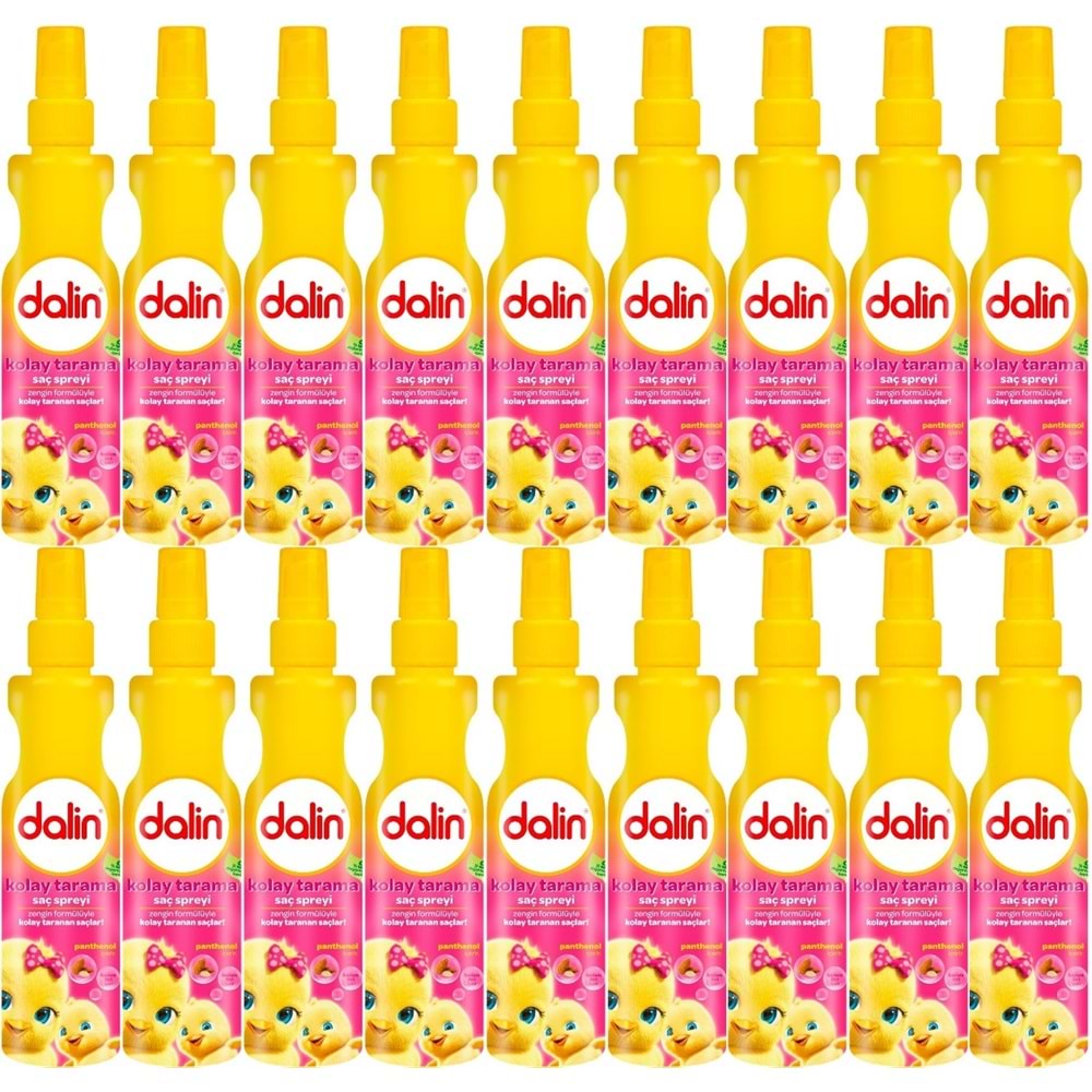 Dalin Kolay Saç Tarama Spreyi 200ML Badem Özlü (18 Li Set)