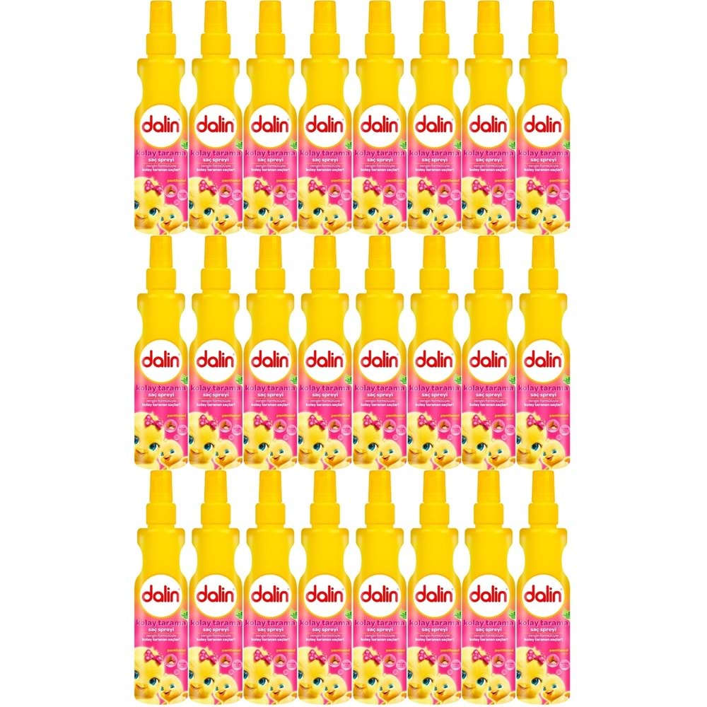 Dalin Kolay Saç Tarama Spreyi 200ML Badem Özlü (24 Lü Set)