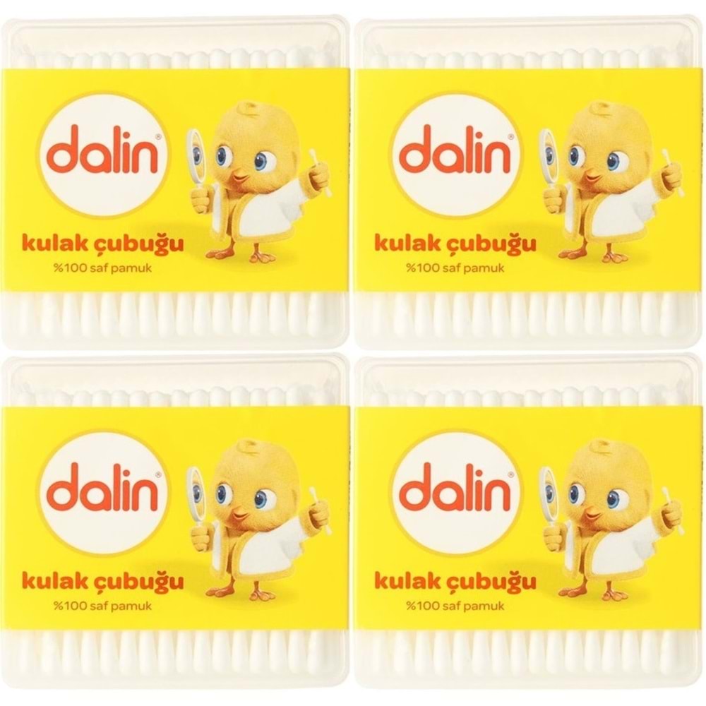 Dalin Kulak Çubuğu 100 Adet (4 Lü Set)