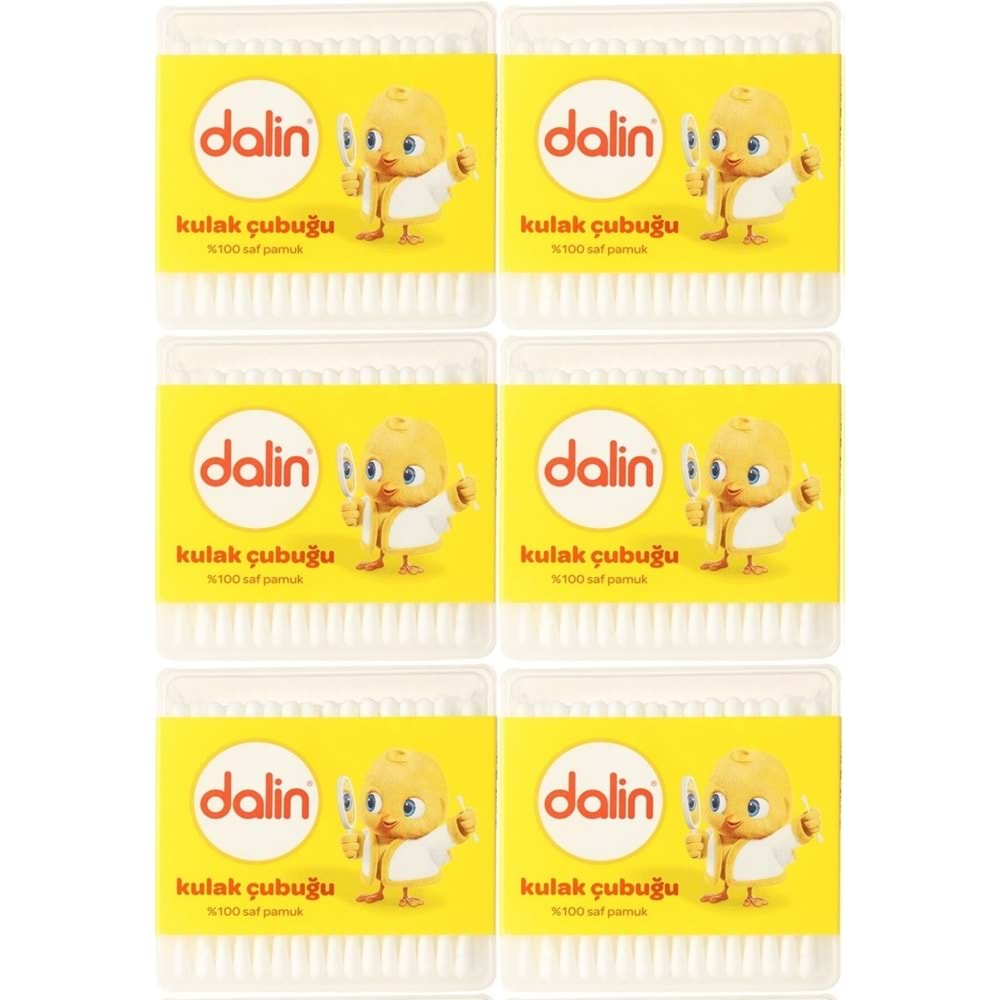 Dalin Kulak Çubuğu 100 Adet (6 Lı Set)