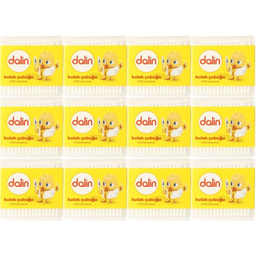 Dalin Kulak Çubuğu 100 Adet (12 Li Set)