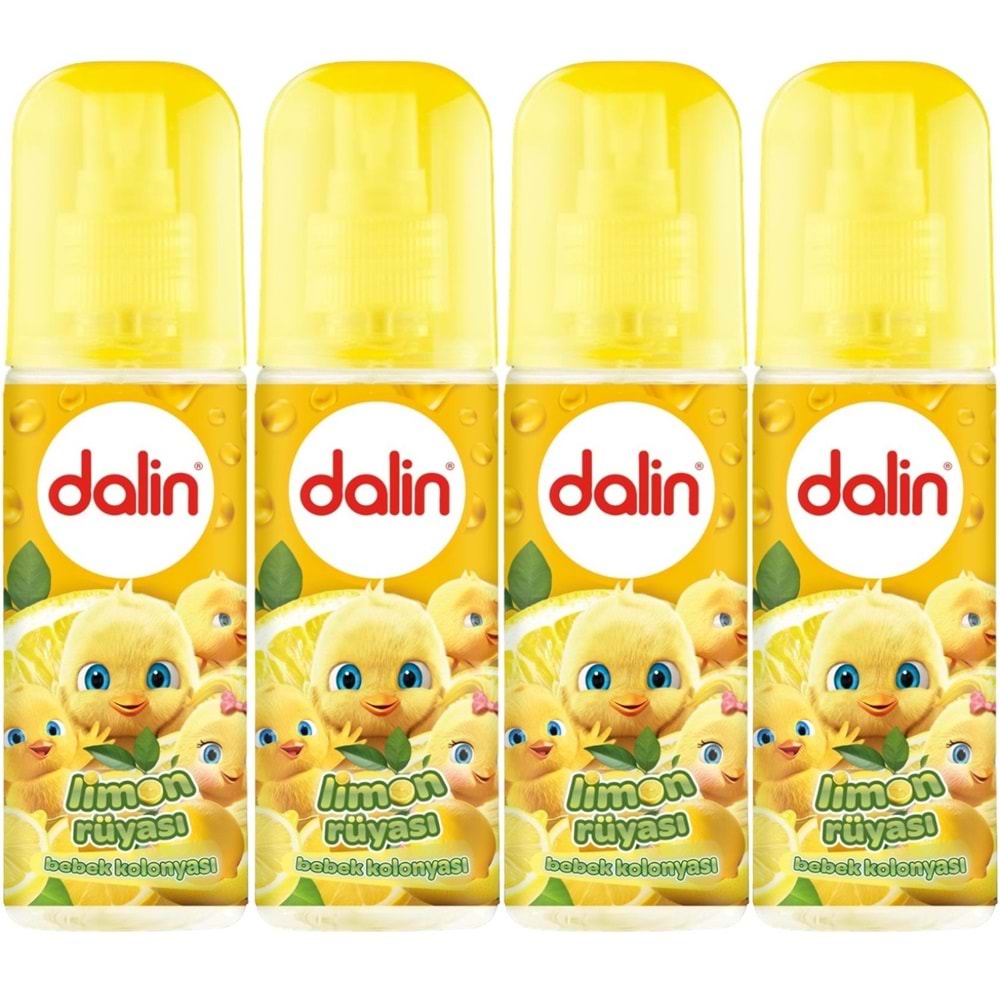 Dalin Bebek Kolonyası 150ML Limon Çiçeği (Limon-Bergomat-Papatya) (4 Lü Set)