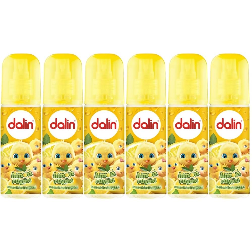 Dalin Bebek Kolonyası 150ML Limon Çiçeği (Limon-Bergomat-Papatya) (6 Lı Set)