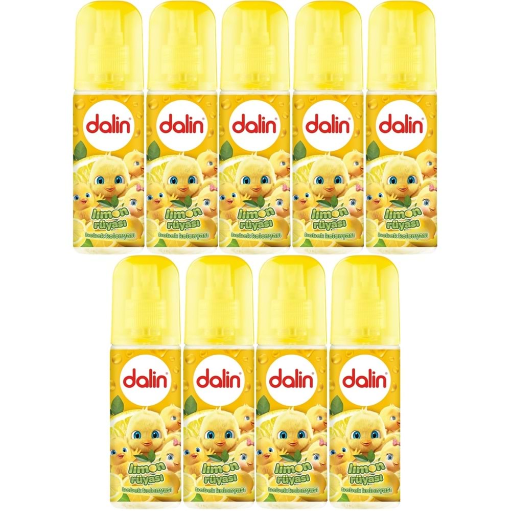 Dalin Bebek Kolonyası 150ML Limon Çiçeği (Limon-Bergomat-Papatya) (9 Lu Set)
