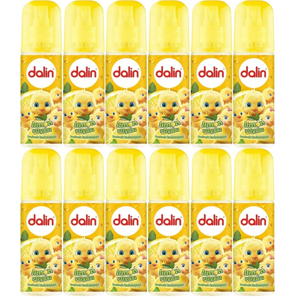 Dalin Bebek Kolonyası 150ML Limon Çiçeği (Limon-Bergomat-Papatya) (12 Li Set)