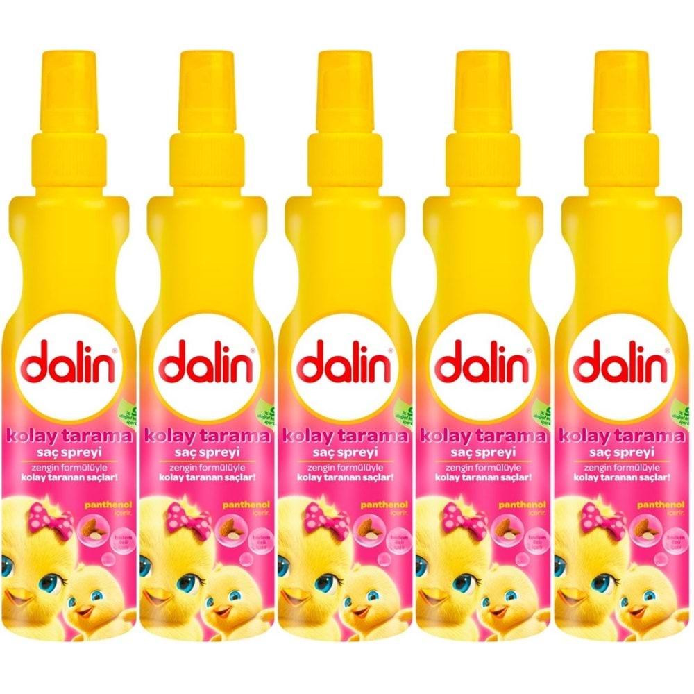 Dalin Kolay Saç Tarama Spreyi 200ML Badem Özlü (5 Li Set)