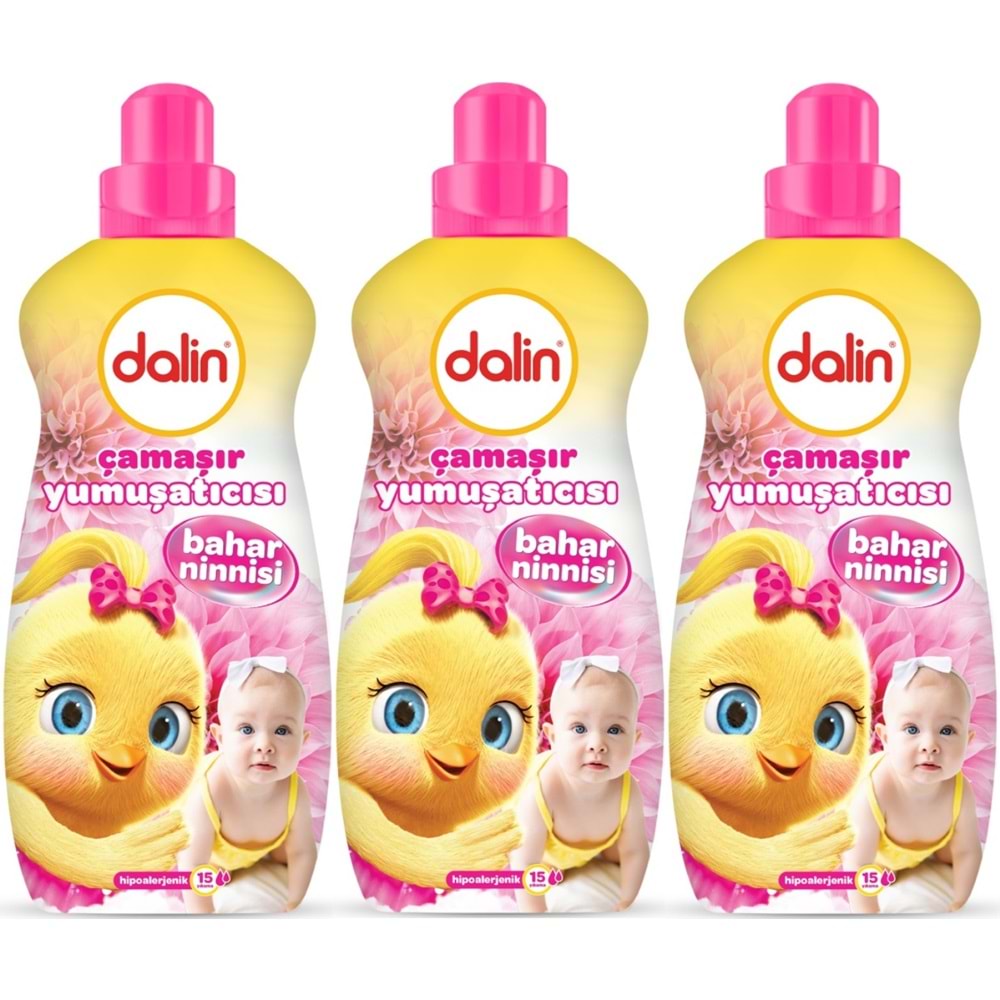 Dalin Çamaşır Yumuşatıcı 1500ML Bahar Ninnisi (3 Lü Set) (Bebeklere Özel)