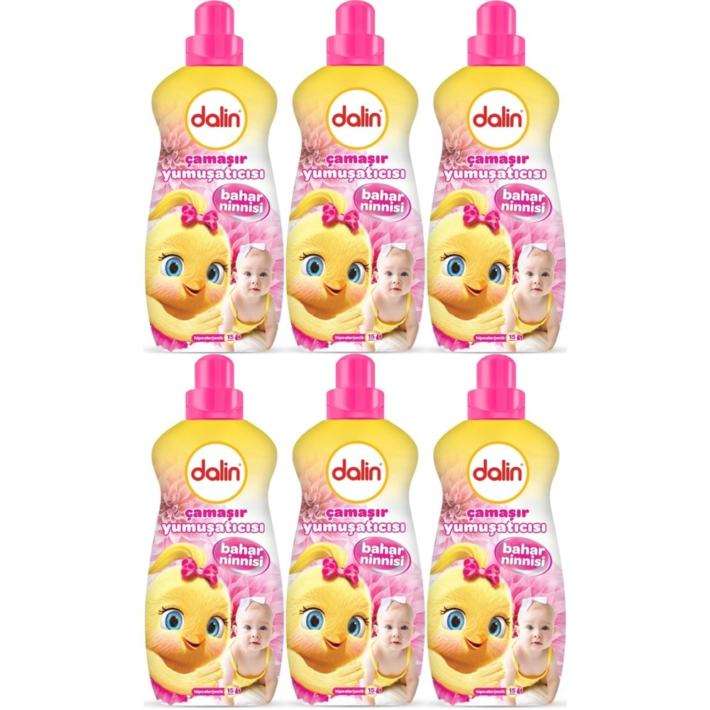 Dalin Çamaşır Yumuşatıcı 1500ML Bahar Ninnisi (6 Lı Set) (Bebeklere Özel)