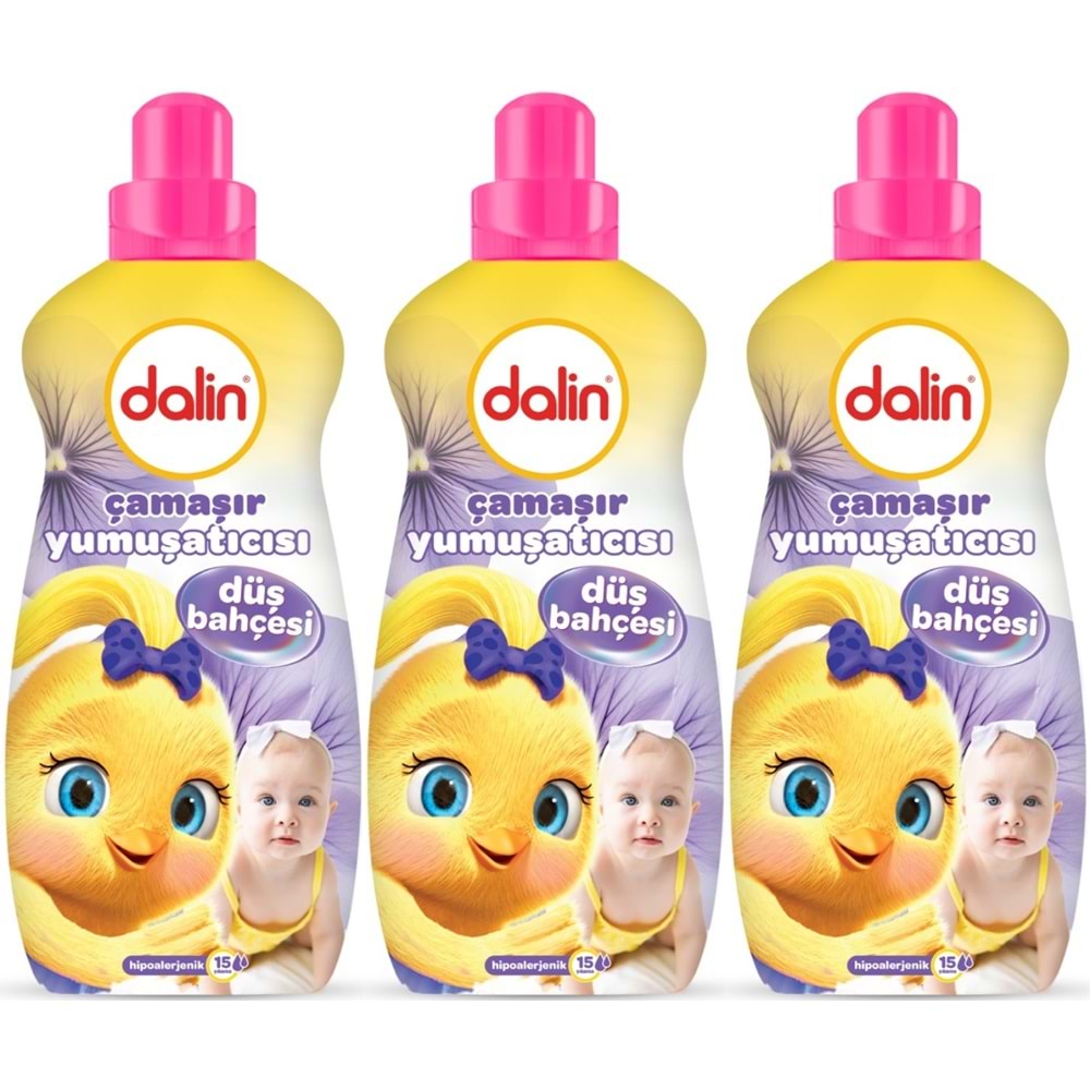 Dalin Çamaşır Yumuşatıcı 1500ML Düş Bahçesi (3 Lü Set) (Bebeklere Özel)