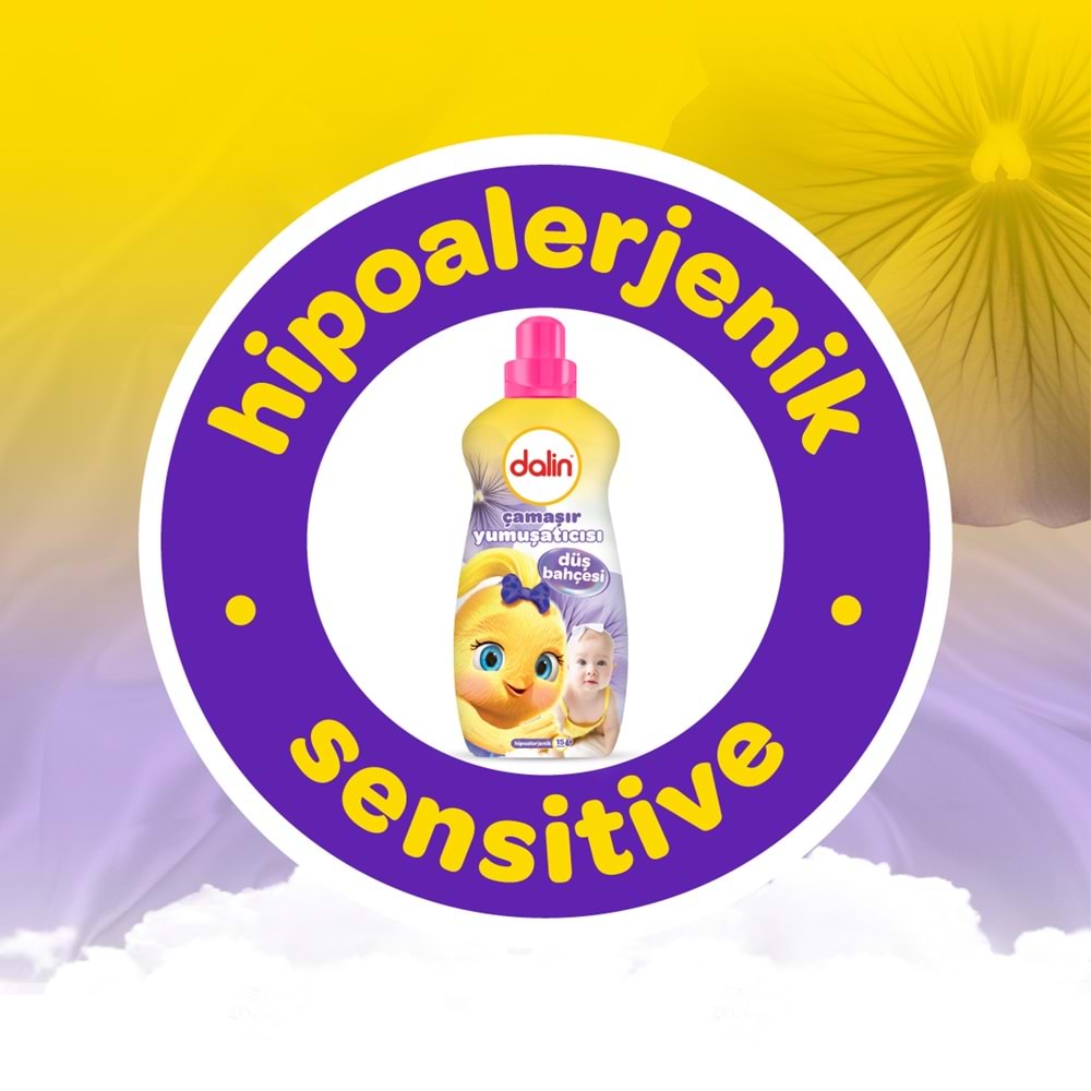 Dalin Çamaşır Yumuşatıcı 1500ML Düş Bahçesi (12 Li Set) (Bebeklere Özel)