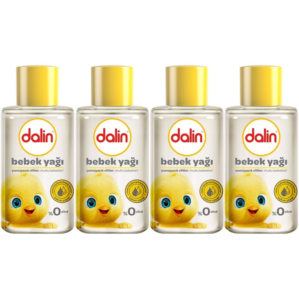 Dalin Bebek Yağı 50ML Klasik Mini (4 Lü Set)